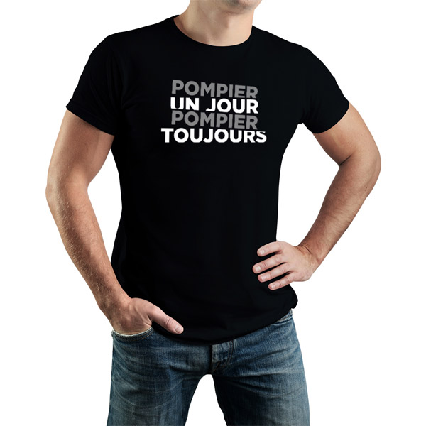 t shirt pompier